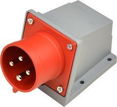 Вилка стационарная 4P 32A IP44, 3P+PE UCombi АСКО