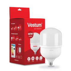 Лампа LED Vestum T160 60W 6500K 220V E27, 1-VS-1605, 6500