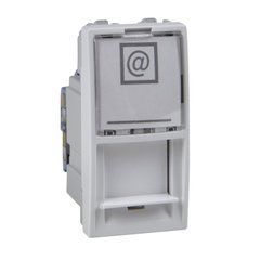Розетка компьютерная RJ45 (Kat 6) UTP 1М Белая MGU3.414.18 UNICA Schneider, 7919, Белый