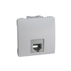 Телефонная розетка RJ11 4 контакта под винт 2М Белая MGU3.492.18 UNICA Schneider, 8019, Белый