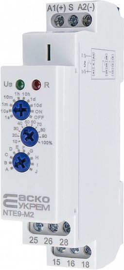 Реле часу багатофункціональне NTE9-M2 AC/DC 12-240V 2CO АСКО