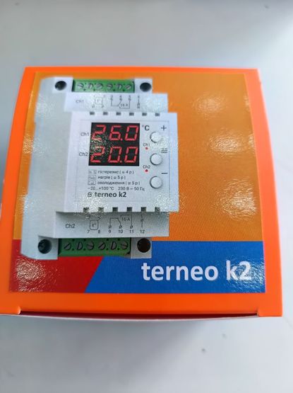 Двоканальний терморегулятор K2 Terneo