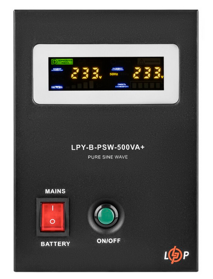 ИБП с правильной синусоидой 12V LPY-B-PSW-500VA+ (350Вт) 5A/10A