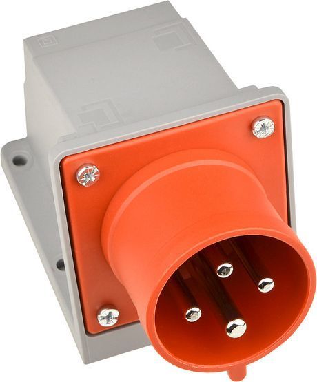 Вилка стационарная 4P 32A IP44, 3P+PE UCombi АСКО