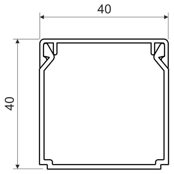 Короб LHD 40X40_HD 2м білий Копос