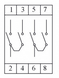 Кулачковий перемикач полюсів реверсивний 2-полюсний (1-0-2) 10А PSA010KD234S, EMAS