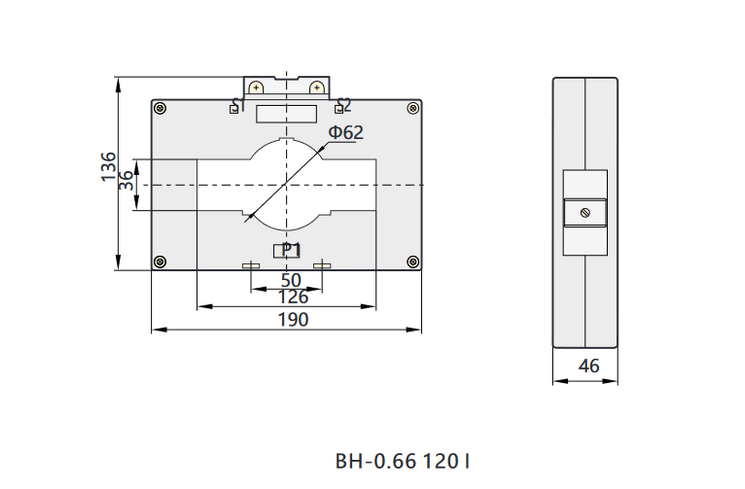 Трансформатор тока BH-0.66 120 I 4000/5A кл.т. 0,5 IEC Chint