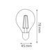 Лампа светодиодная "FILAMENT BALL-6" 6W 2700К E27