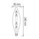 Лампа FILAMENT LED 8W 2200K E27 TITANIUM ELLIPTIC 340мм HOROZ, 001-054-0008-020, 2400