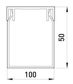 Короб пластиковий перфорований e.trunking.perf.stand.65.65, 65х65мм, 2м