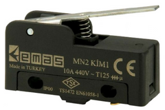 Мини-выключатель с коротким металлическим рычагом MN2KIM1, EMAS