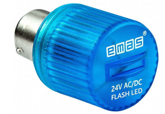 Блимаючий світлодіод 24В, синій IKMF024M, EMAS