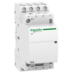 Модульный контактор iCT16A 4НО 24В АС 50ГЦ Schneider Electric, 10280, 24V АС