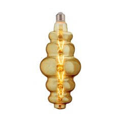 Лампа FILAMENT LED Твист 8W 2200K E27 AMBER ORIGAMI-XL HOROZ, 001-053-0008-110, 2200