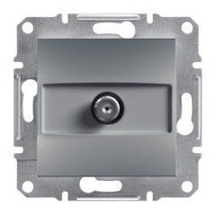 SAT розетка концевая Сталь EPH3700162 ASFORA Schneider Electric, 9993, Сталь