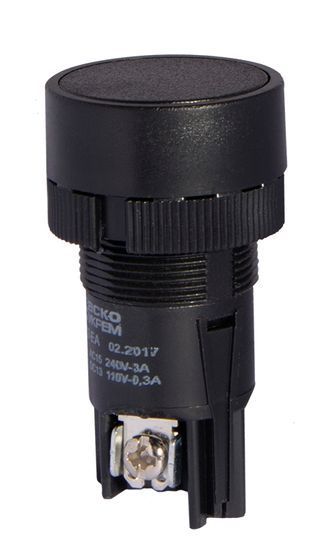 XB2-EA125 Кнопка "Старт" чорна (NO+NC)