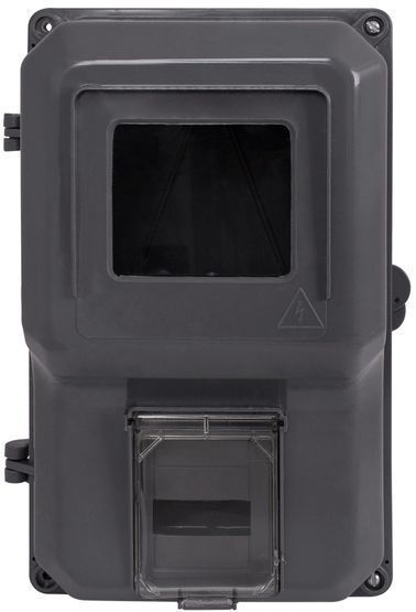 Корпус пластиковий e.mbox.stand.plastic.n.f1 під 1-ф лічильник навісний з комплектом метизів