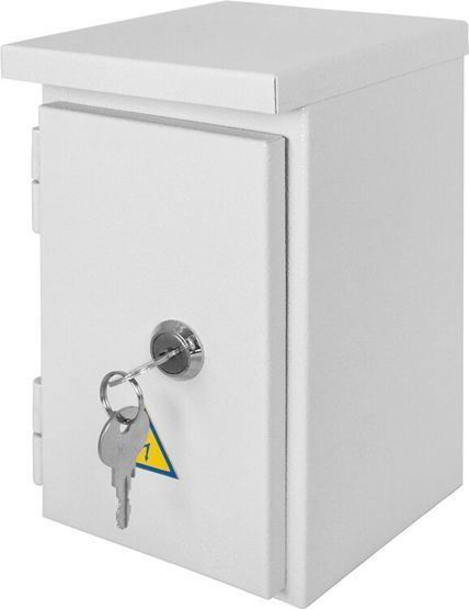 Корпус e.mbox.stand.n.04.z металевий, під 4мод., герметичний IP54, навісний, з замком