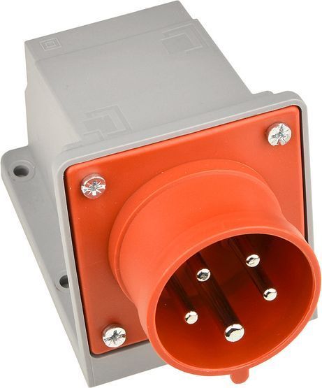 Вилка стаціонарна 5P 16A IP44, 3P+N+PE UCombi АСКО