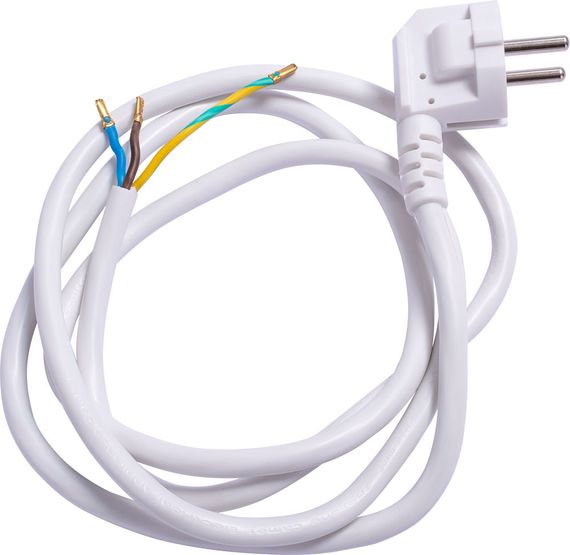 Шнур с вилкой e.wire.plug.white.0,75 3х0,75 1,2м белый E.NEXT
